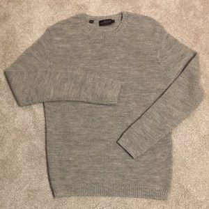 RODD & GUNN Merino Wool / Alpaca Blend Sweater,  Small, Cream/Grey